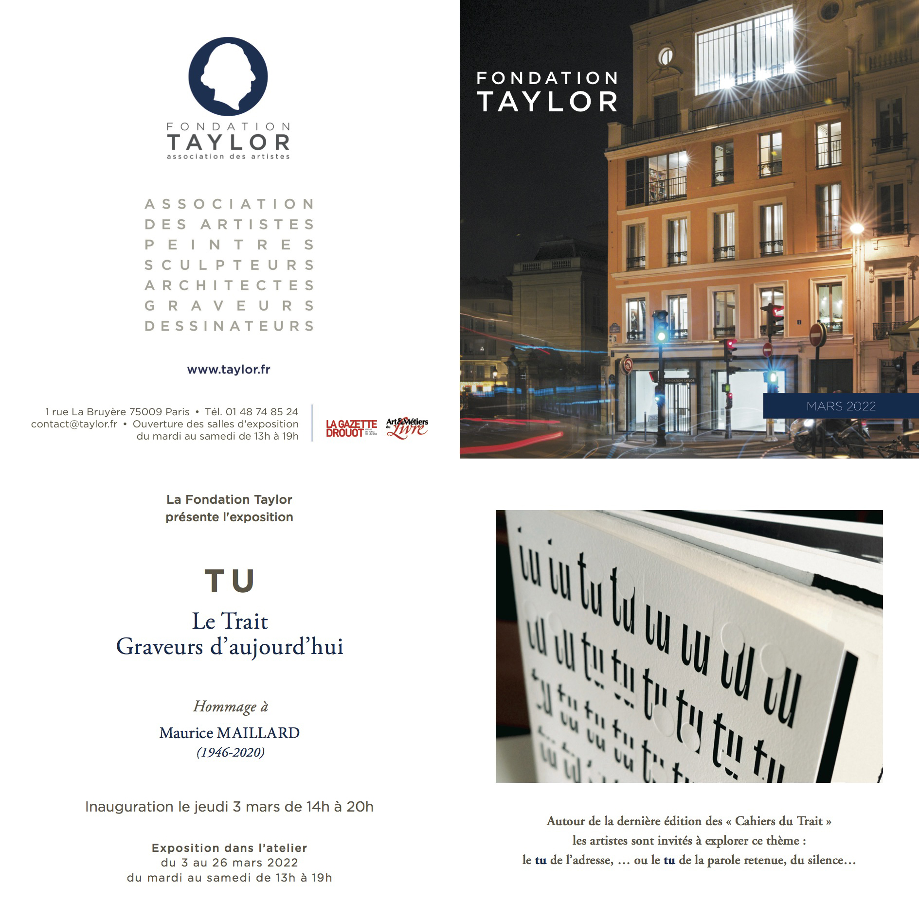 Le Trait - exposition TU