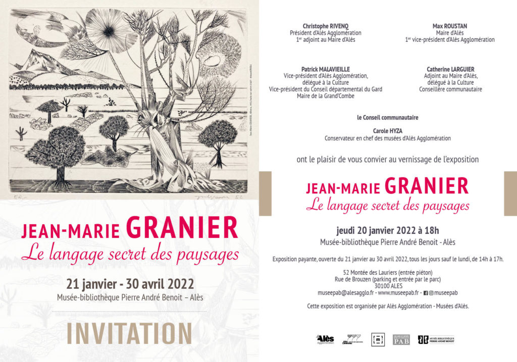 Jean-Marie Granier "Le langage secret des paysages"- SUDestamep