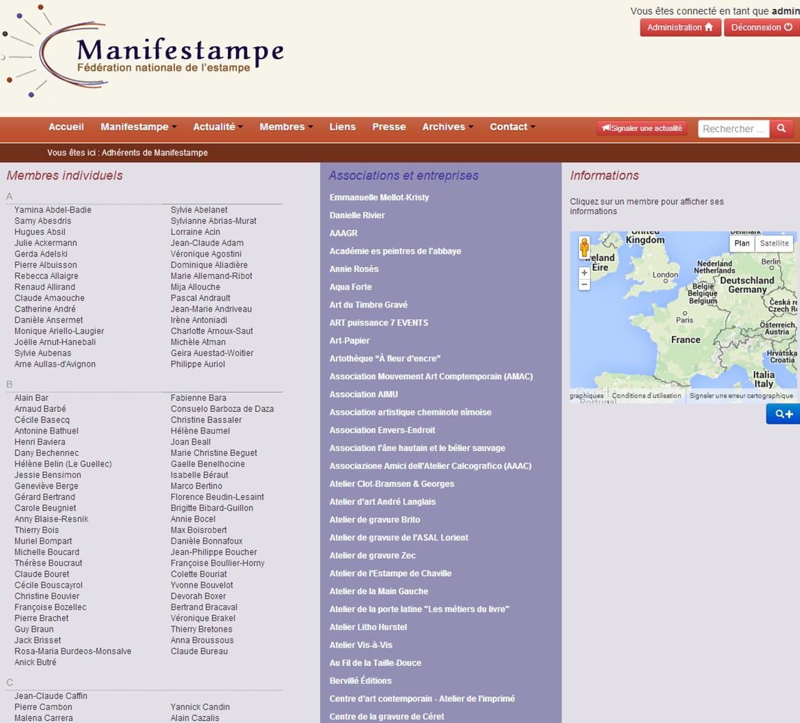 Membres Manifestampe